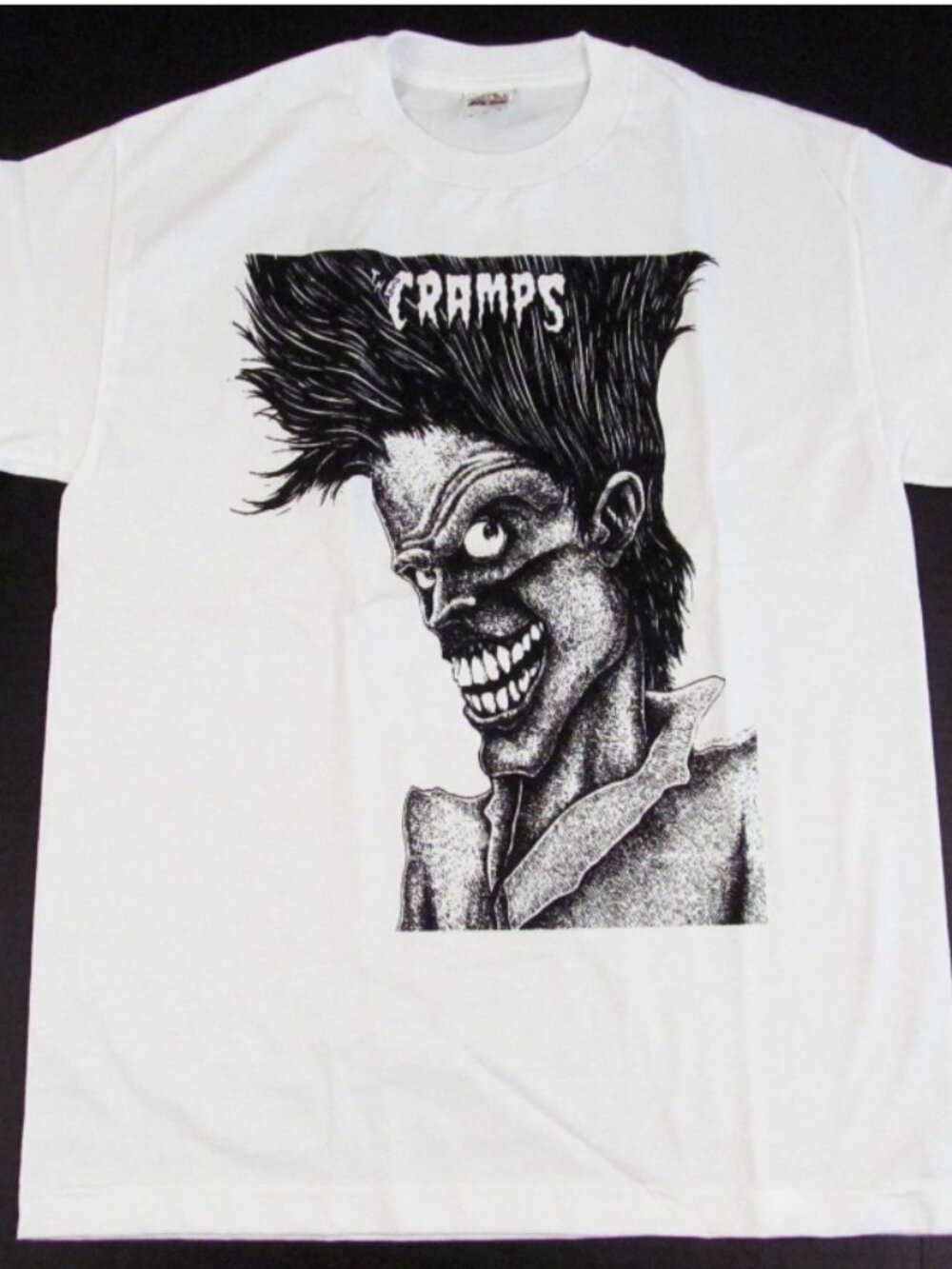 rare The CRAMPS Bad Music For Bad People T-shirt Punk Rock Tee Men's New XL